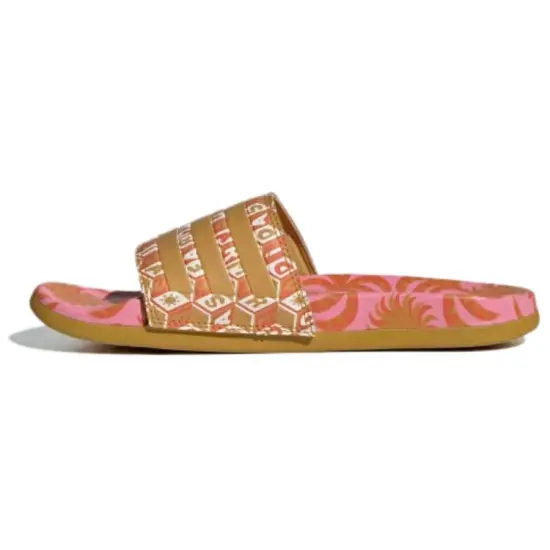 Adidas Adilette Comfort Sandals Semi Pink Glow Victory Gold Women's