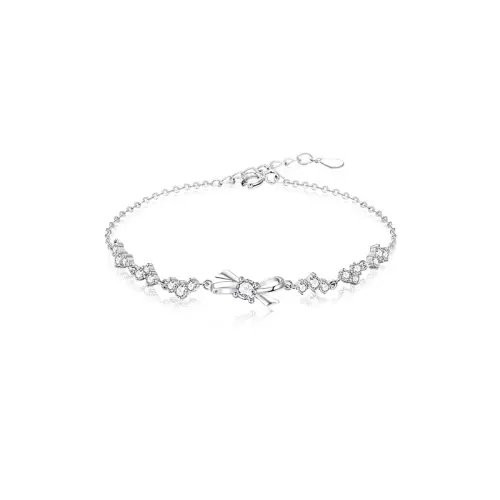 YUOFFICIAL 999 Fine Silver Bracelets Women's