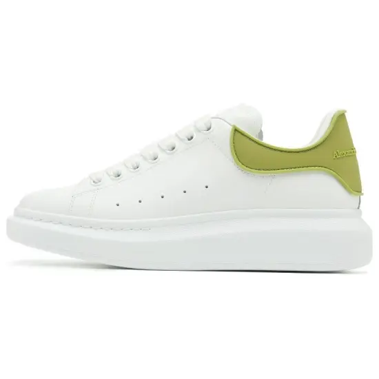 Alexander McQueen Skateboard Shoes Men Low-Top White Green