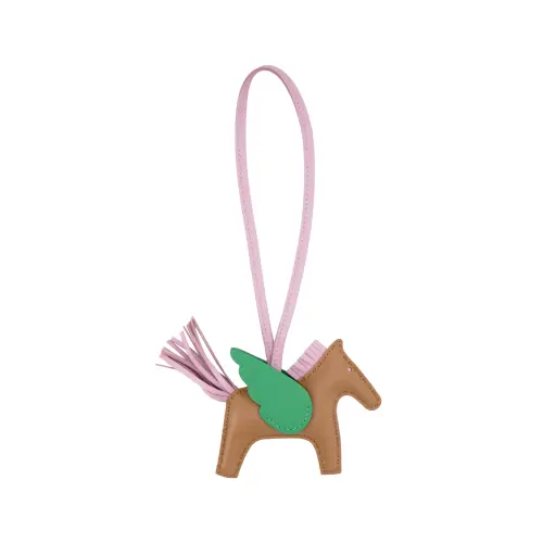 HERMES Hermès Rodéo Leather Charms Unisex Brown