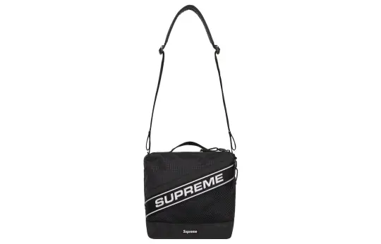 Supreme Waterproof Nylon Crossbody Bag, Shoulder Bag Regular Unisex Black