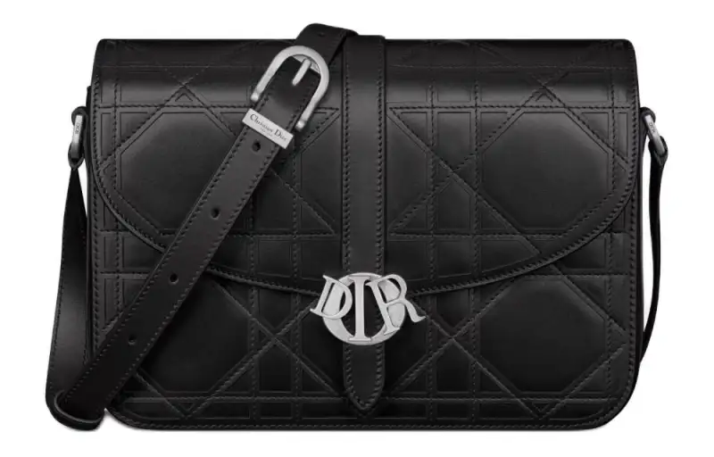 DIOR Cannage Cosmo Leather Shoulder Bag, Crossbody Bag Men's Black