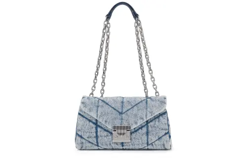 CHARLES&KEITH Fabric One Shoulder Bag Women's Dark Denim Blue