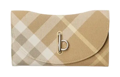 Burberry Polyester With Wool Wallet Women's Linen
