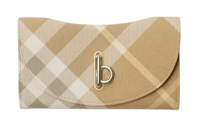 Burberry Polyester With Wool Wallet Women's Linen