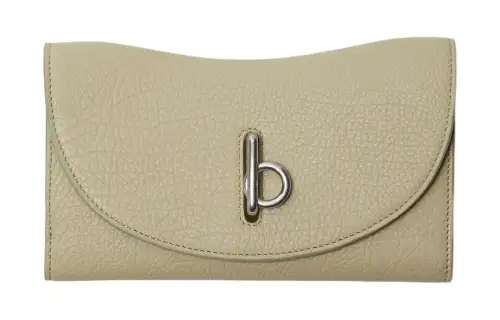 Burberry Calfskin Wallet Women's Orion Beige