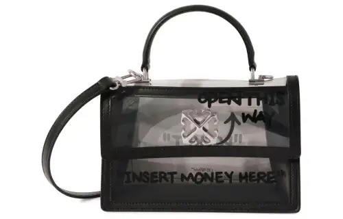 OFF-WHITE Jitney 1.4 transparent-design tote bag