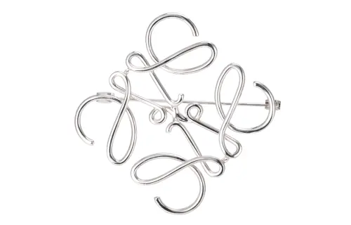 LOEWE Pre Owned 2010 2025 Anagram Brooch