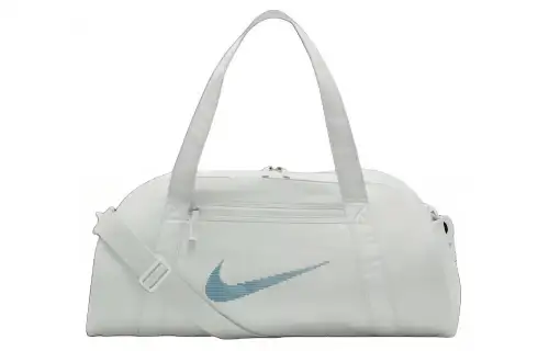 Nike Polyester Handbag, Shoulder Bag, Crossbody Bag, Gym Bag Unisex Light Silver & Mineral Cyan