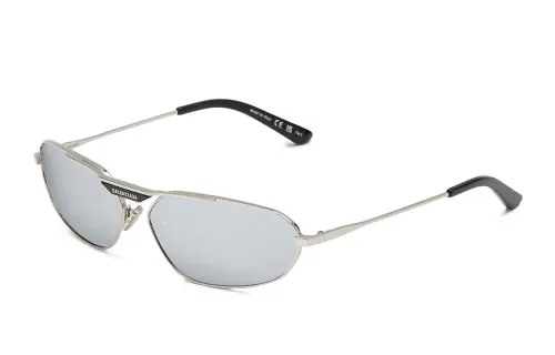Balenciaga Metal Aviator Sunglasses Men's Silver