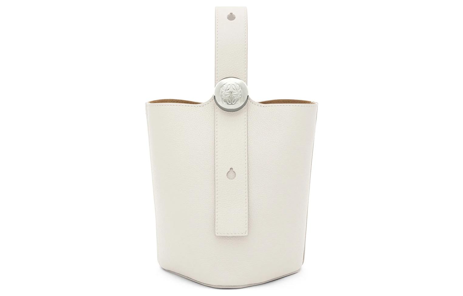 Женская сумка LOEWE Pebble (белая)