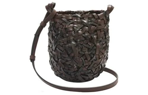 LOEWE Cow Leather Crossbody Bag, Shoulder Bag Women's Chestnut & Black