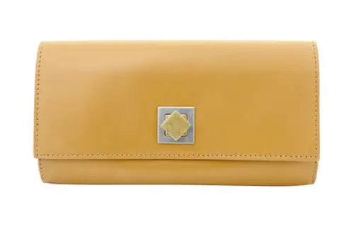 Bottega Veneta Calfskin Wallet Women's Yellow