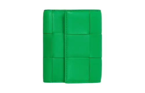 Bottega Veneta Lambskin Wallet Women's Parakeet