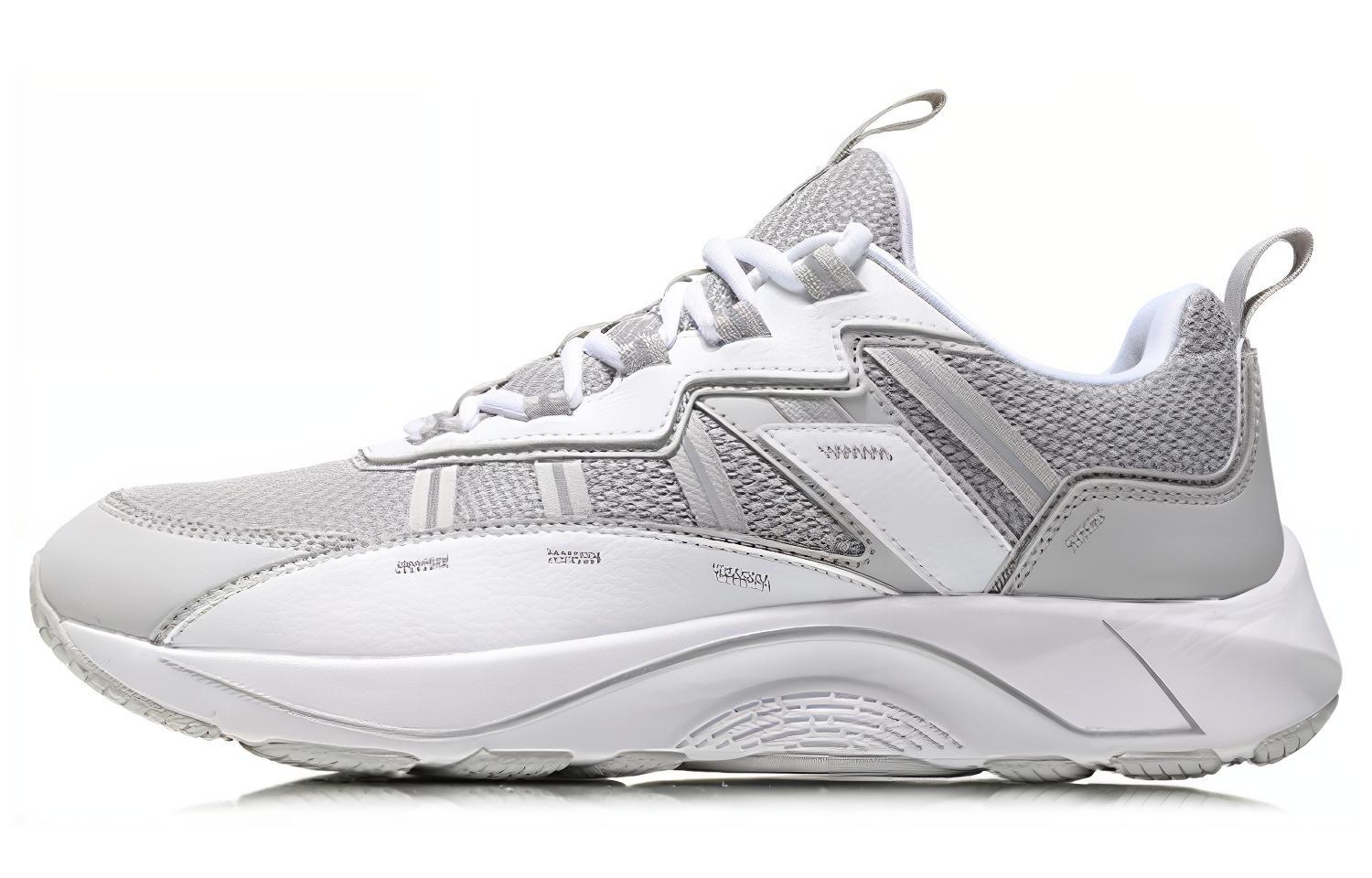 Li Ning QingYun Trendy Non slip Lightweight Low top Running Shoes Unisex Microcrystalline Gray