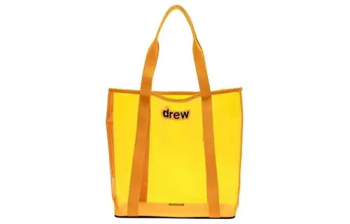 Drew House Thermoplastic PU Tote Bag, Shopping Bag, Shoulder Bag, Handbag Unisex Gold
