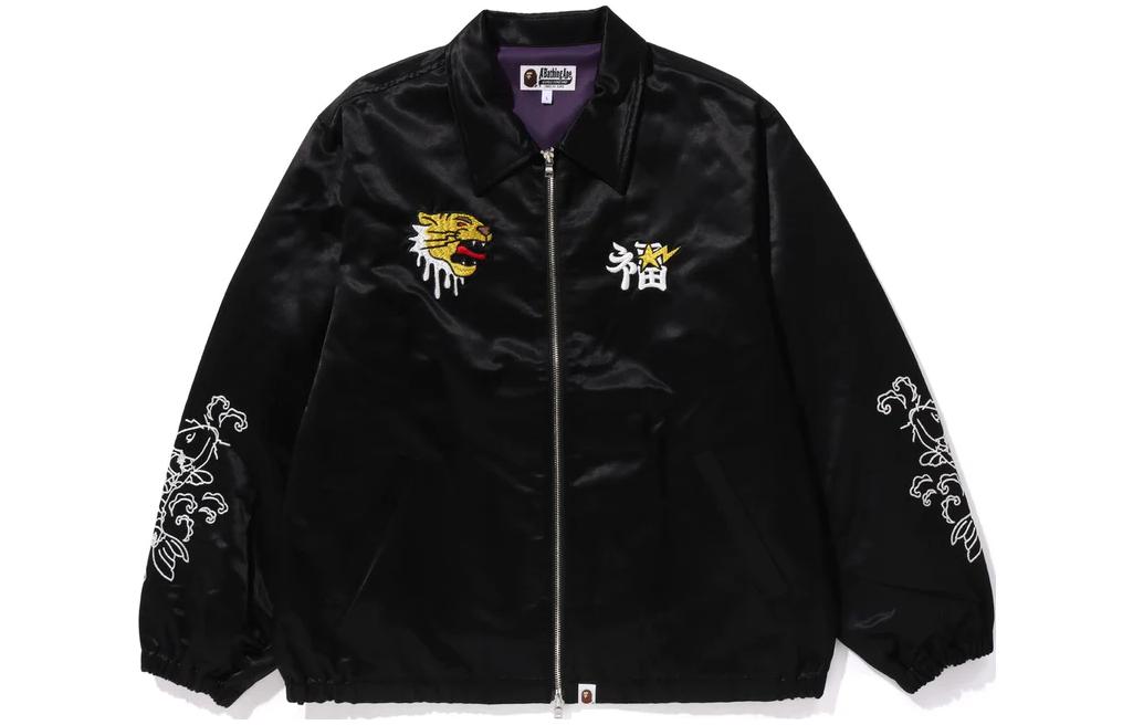 Мужская куртка A BATHING APE Бомбер (черно-белая)