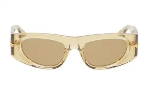 Bottega Veneta Acetate Cat Eye Sunglasses Women's Yellow