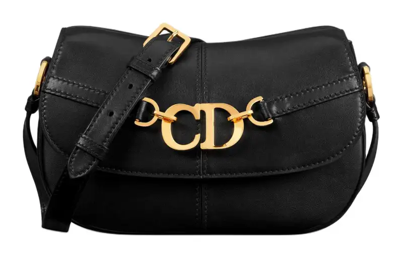 DIOR Cow Leather Shoulder Bag, Crossbody Bag Small Women's Black