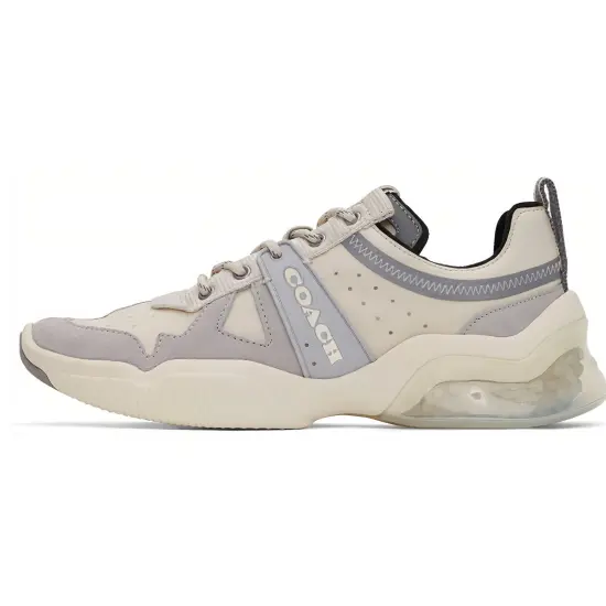 COACH CitySole Anti-Slip Wear-Resistant Low-Top Casual Shoes Men's Beige Yellow