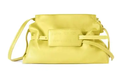 OFF-WHITE Zip Tie leather clutch bag