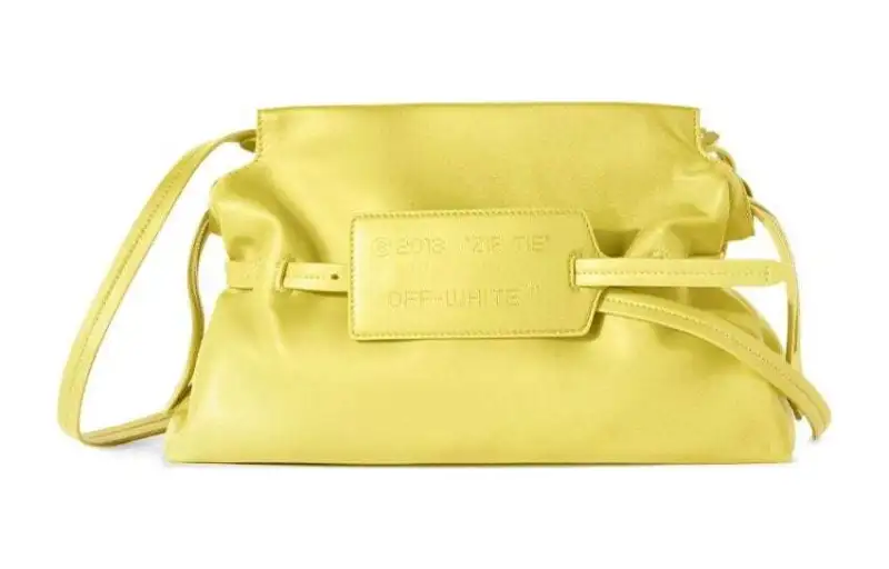 OFF-WHITE Zip Tie leather clutch bag