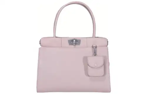 MIU MIU Quilting Leather Handbag Clutch Women's Light Pink