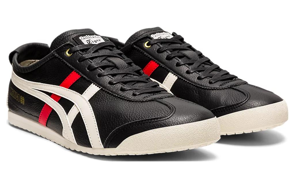 Кроссовки Onitsuka Tiger MEXICO 66 (черно-бело-красно-золотые) — фото 5