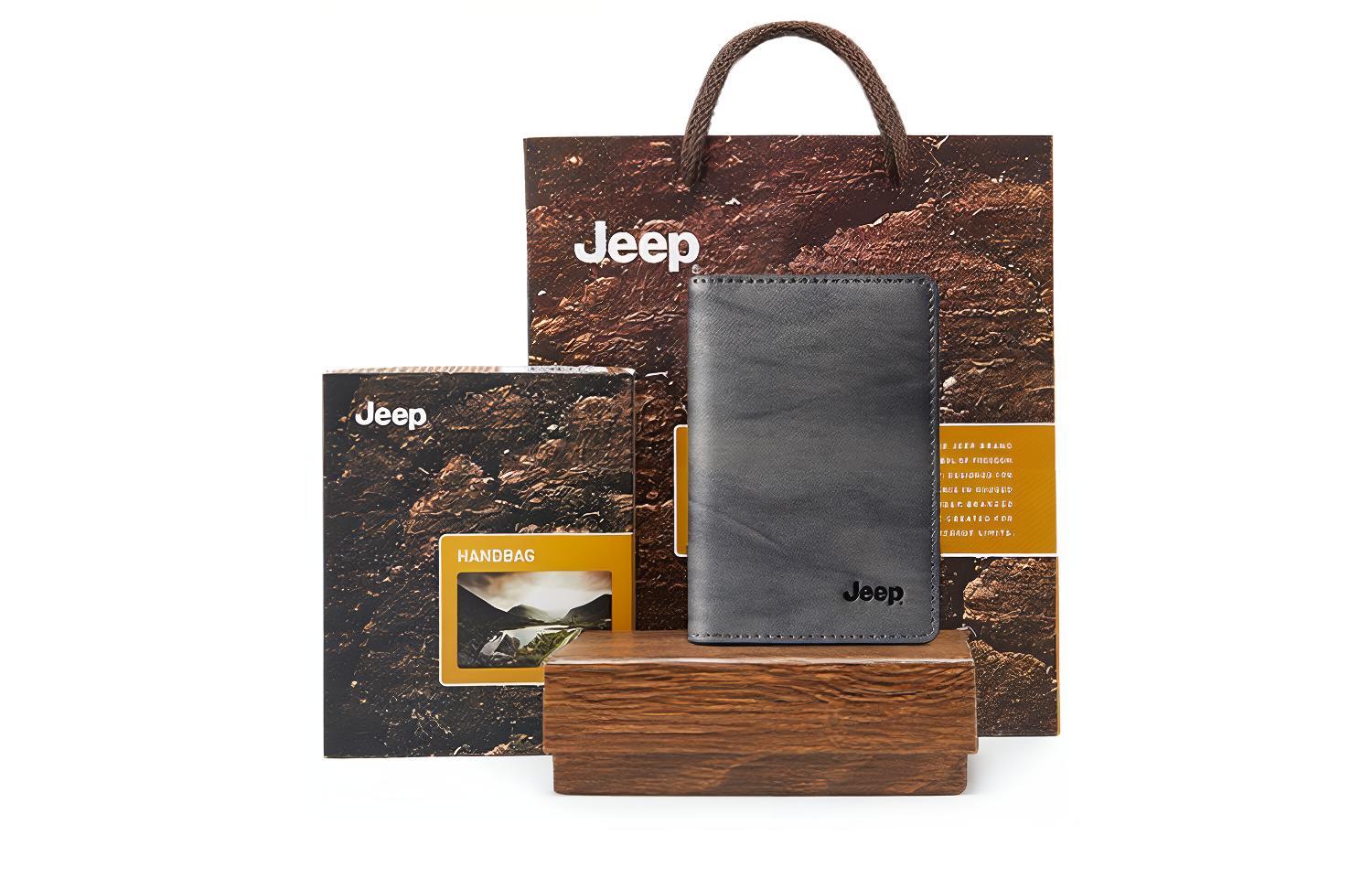 Мужской кошелек Jeep (серые тона)