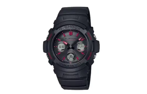 CASIO Men Liquid Crystal/Analog Dual Display Series Black Watch