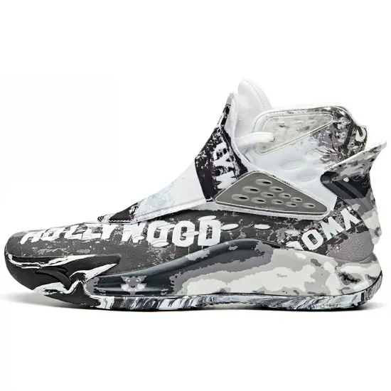 ANTA Kt5 Basketball Shoes Men High-Top Black White
