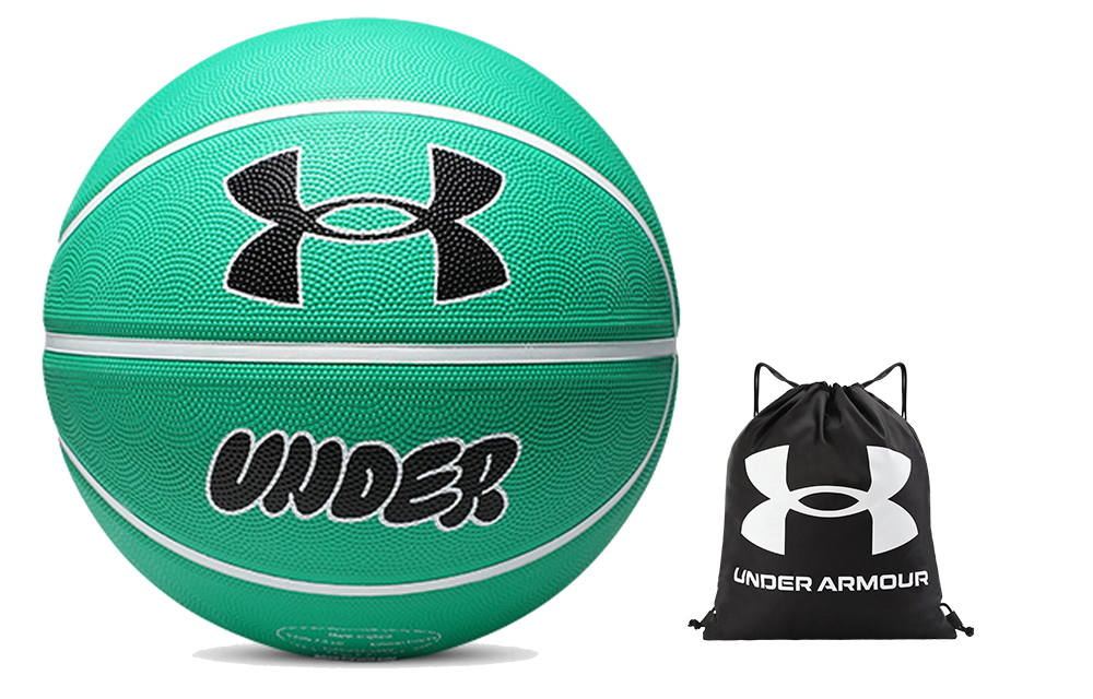 Under Armour Rubber Basketball Abrasion Resistant Tiffany Green Size 7 Ball Training Unisex