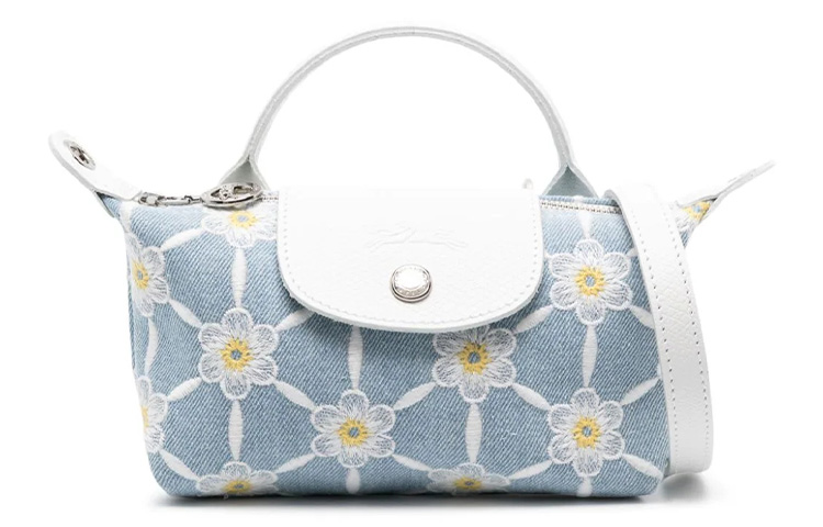 Женская сумка LONGCHAMP Le Pliage (голубая)