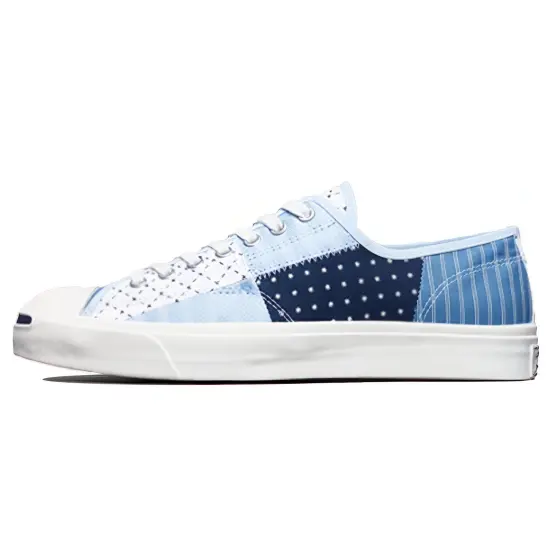 Converse Jack Purcell Canvas Shoes Unisex Low-top White/Royal Blue/Fern Green