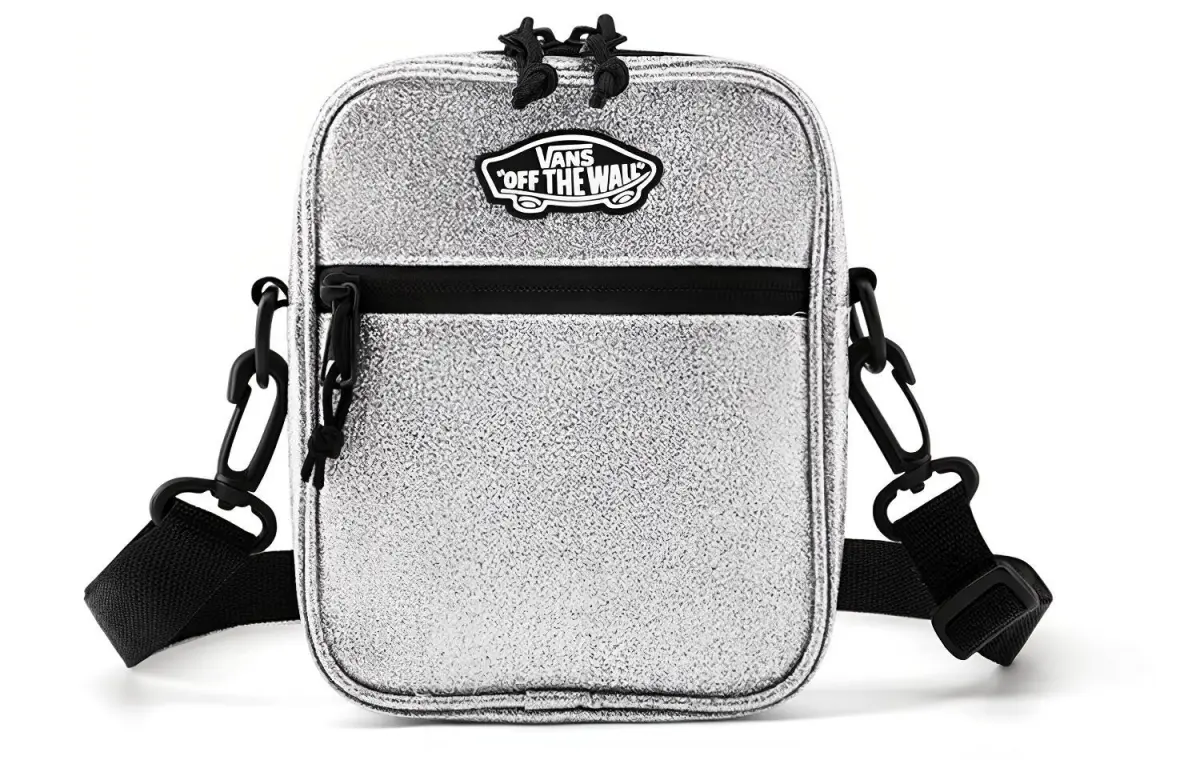 Vans ABS Crossbody Bag, Shoulder Bag Unisex Silver
