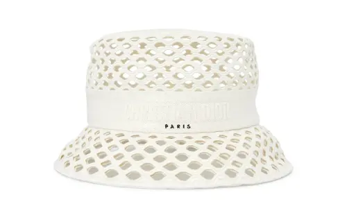 Christian DIOR Pre Owned Mesh Bucket Hat