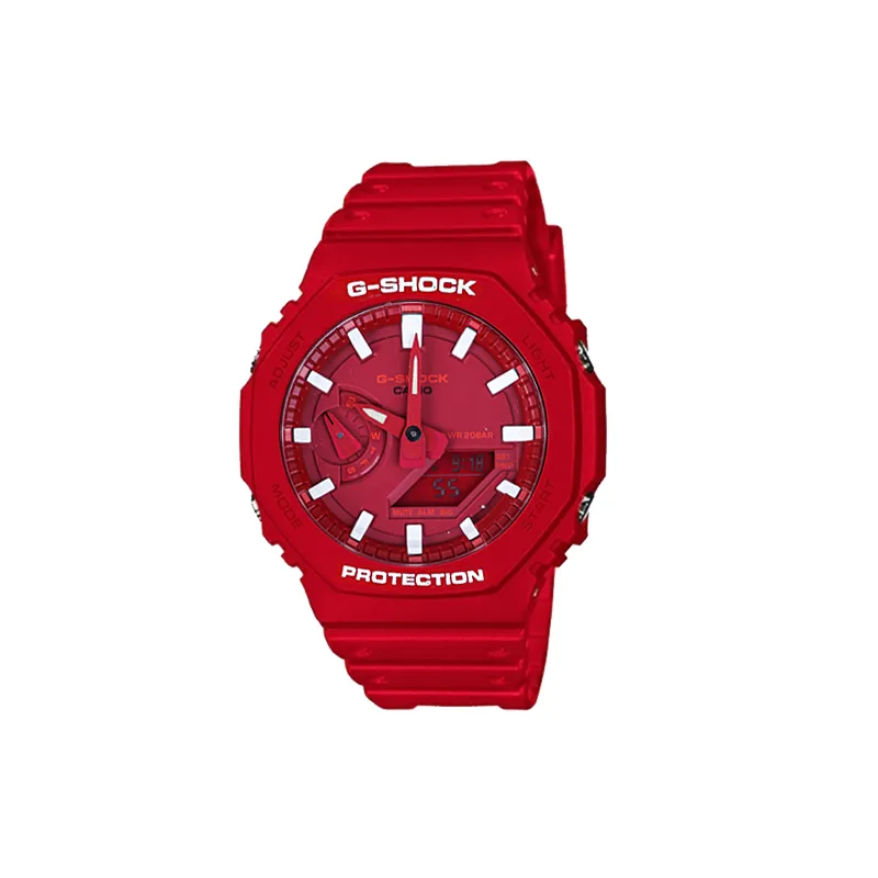 CASIO Unisex Liquid Crystal/Analog Dual Display Series Red Watch