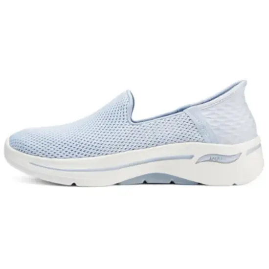 Skechers Slip Ins Slip-Resistant Low-Top Casual Shoes Women's Light Blue