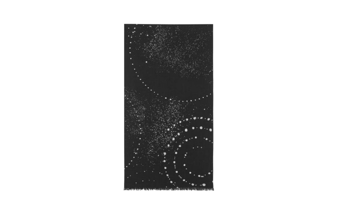 SAINT LAURENT Logo Detailed Dotted Scarf