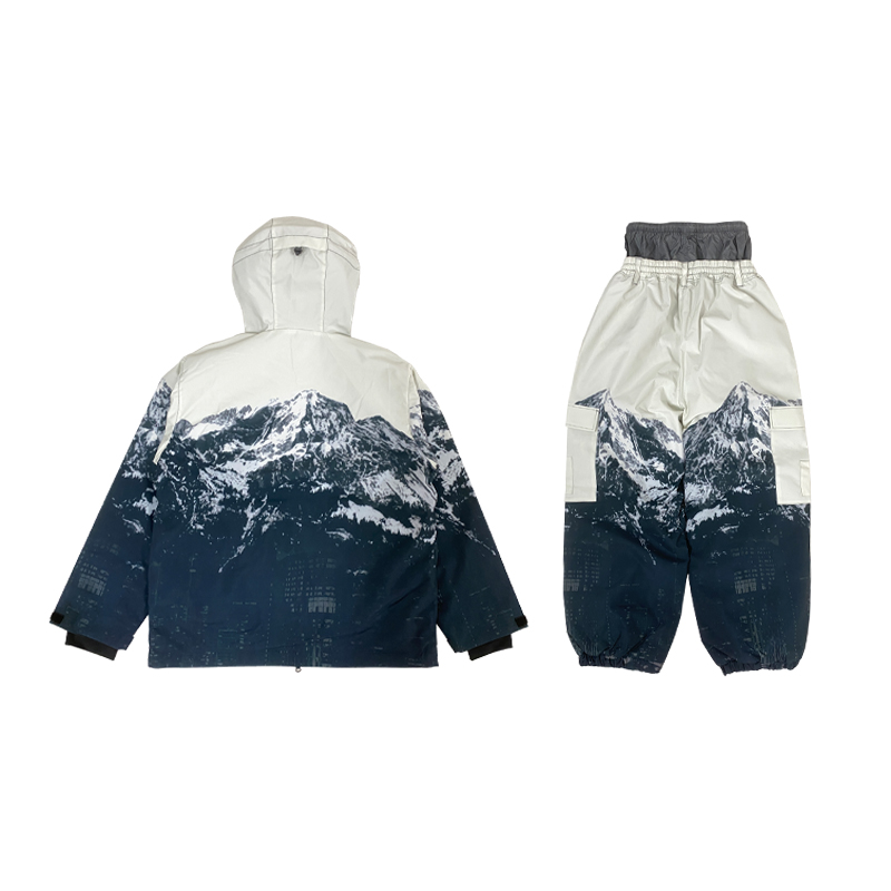 JOHN SNOW Ski Top Unisex Mountain Hiking Print Ski Suit