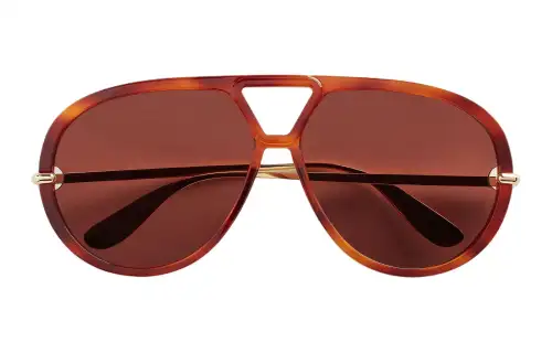 Bottega Veneta Aviator Sunglasses Women's Brown