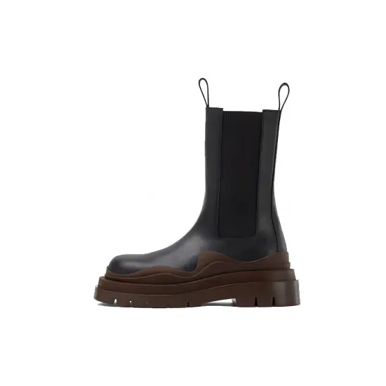 Bottega Veneta Tire Chelsea Boots Women's Black Brown