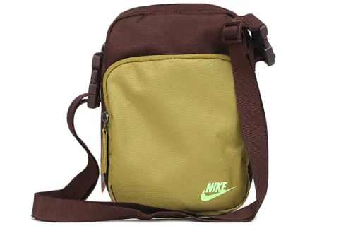 Nike Heritage Polyester Shoulder Bag, Crossbody Bag Regular Unisex Yellow