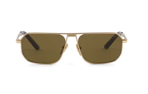 PRADA Eyewear Logo plaque Pilot frame Sunglasses