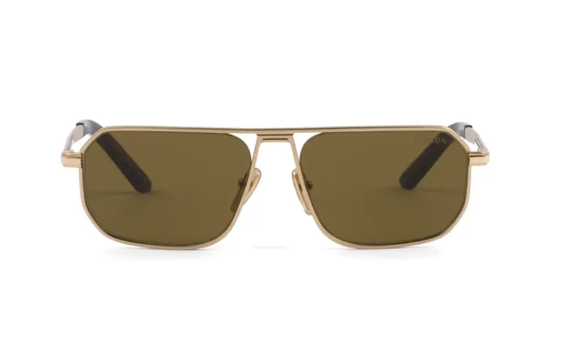 PRADA Eyewear Logo plaque Pilot frame Sunglasses