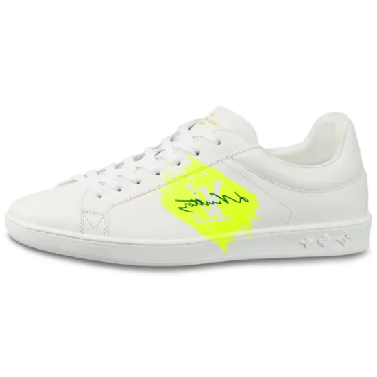LOUIS VUITTON Luxembourg Sneakers 'White Neon Yellow'