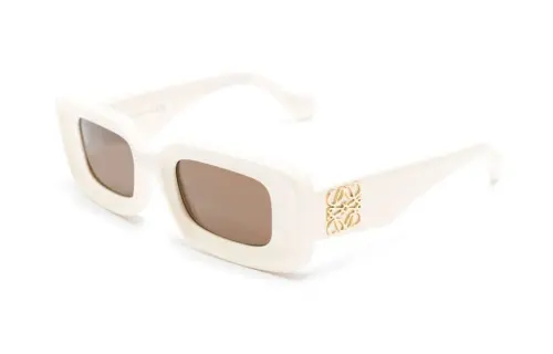 LOEWE Irregular Shape Sunglasses Women's White