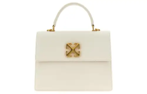 OFF-WHITE Jitney 2.8 Leather Tote Bag