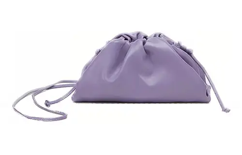 Bottega Veneta Sheepskin Cloud Bag, Handbag Mini Women's Lavender