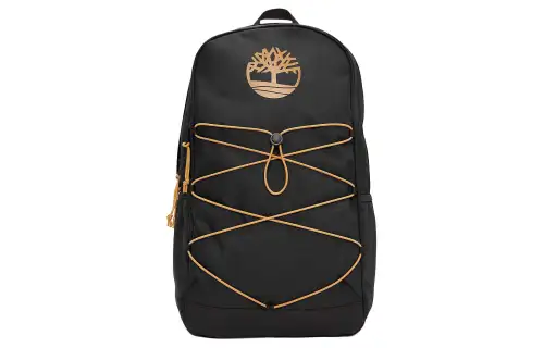 Timberland 30L Mountaineering Bag Backpack Outdoor Bag Recycled Polyester Black & Wheat Unisex